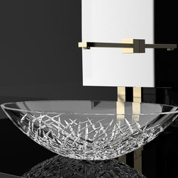 Italian Hand-cut Crystal Bathroom Sink - Bathroom Sinks