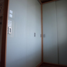 Wardrobe glass doors