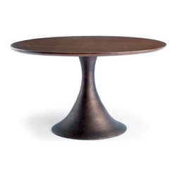 Brownstone Furniture Casablanca Round Dining Table - Teak Top - Dining Tables