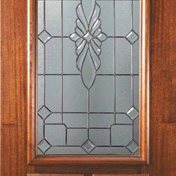 Slab Single Door 80 Wood Mahogany Versailles Arch Top Arch Lite - Front Doors