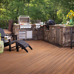 Trex Transcend&reg; Decking in Havana Gold - Products