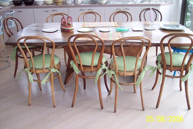 Beach style kitchen photo in New York