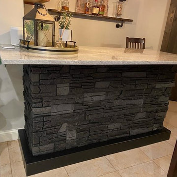 Stacked Stone Bar with Iron Ore Stacked Stone