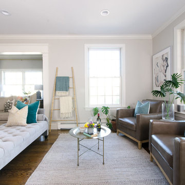 Contemporary meets Eclectic Family Room