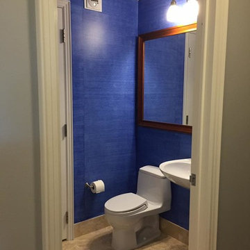 Faux painted Grasscloth