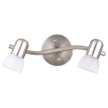Canarm IT92 Jasper 2 Light 15"W Fixed Rail - Ceiling or Wall - Brushed Pewter