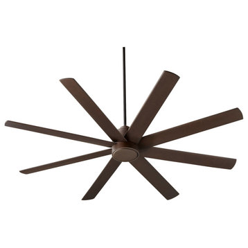 Cosmo 70" 8-Blade Ceiling Fan, Oiled Bronze