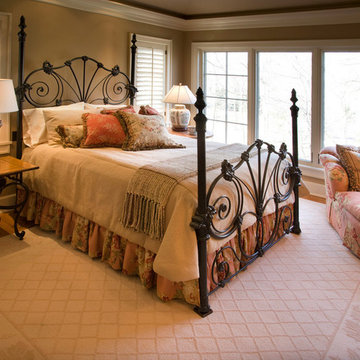 Corsican Iron Bed #5888 In Ferndale Residence by Bruce Kading Interior Design