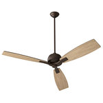 Oxygen Lighting - Juno 60" 3-Blade Ceiling Fan, Oiled Bronze - Stylish and bold. Make an illuminating statement with this fixture. An ideal lighting fixture for your home.