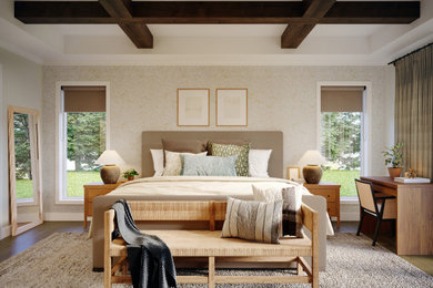 Transitional Hill-Country Primary Bedroom