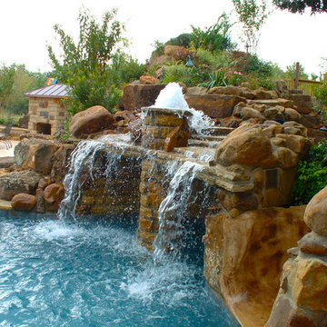Grotto with Waterfall