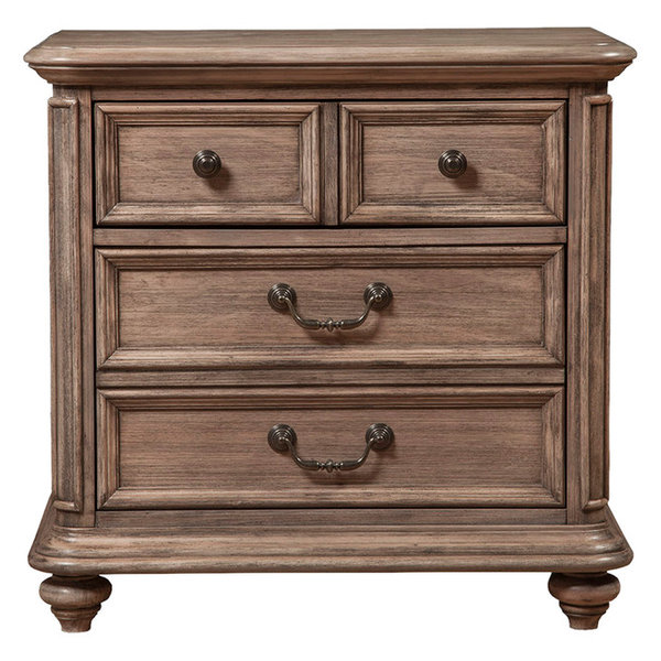 Alpinealpine Furniture Melbourne 3 Drawer Nightstand French Truffle Promo Dailymail