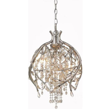 Luxury Gold/Chrome Vintage Crystal Hanging Lamp For Living Room, Dining Room, Gold, Dia16.5"