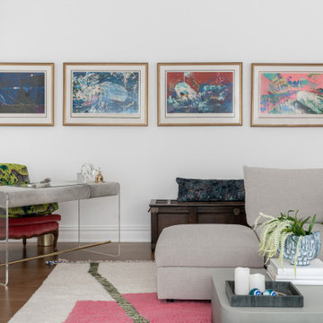 Airy & Eclectic Penthouse Great Room, Scarsdale, NY