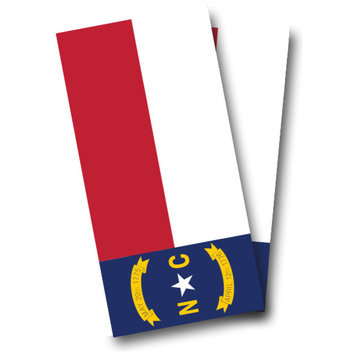 North Carolina Flag Cornhole Wrap, Set of 2