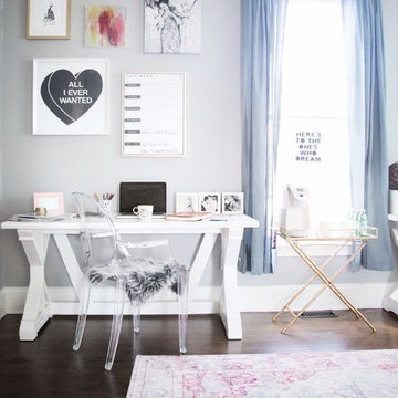 Bold Colors for a Chic Home Office