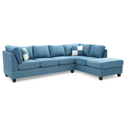 Transitional Sectional Sofas by Glory Furniture