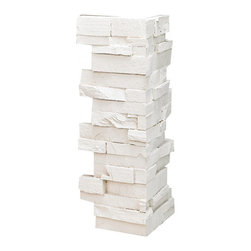 148-EVEREST STACKED DEEP SLATE CORNER 24"H X 6"W X 1"D - Wall Panels