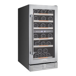 28 Bottle Dual Zone Wine Cooler - Beer And Wine Refrigerators