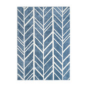 Anji Mountain 5'x7' Alder Blue Rectangular Rug