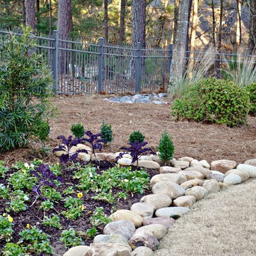 New Stone Plant & Flower Bed in Woodside Plantation, Aiken, SC