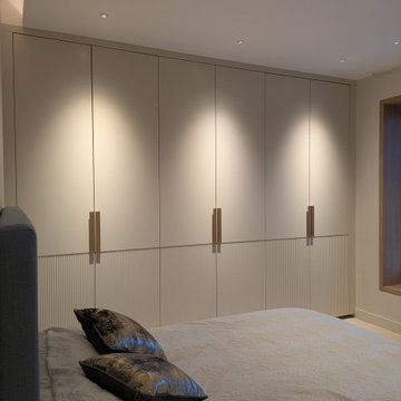 Fluted door wardrobes
