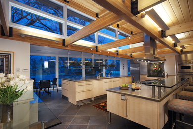 Inspiration for a contemporary kitchen remodel in Denver