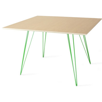 Williams  Rectangle Dining Table - Green, Small, Maple