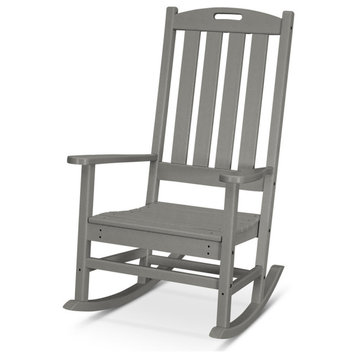 Polywood Nautical Porch Rocking Chair, Slate Gray