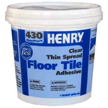 HENRY 12097 ClearPro Clear VCT Floor Adhesive, #430, 1 Qt