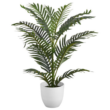 Artificial Plant, 28" Tall, Indoor, Floor, Greenery, Potted, Green Leaves