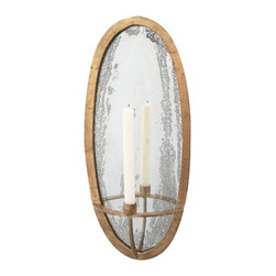 Agatha Oval Mirror Taper Sconce - Products