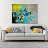 "Fidelity" Original Large green teal Modern abstract Painting