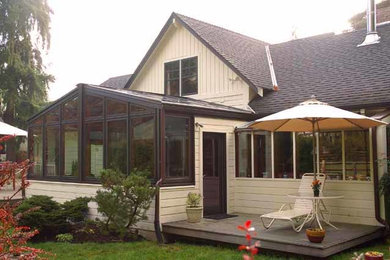 Example of an exterior home design in Seattle