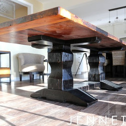 Reclaimed Wood (Rectangular) Pedestal Tables - Products
