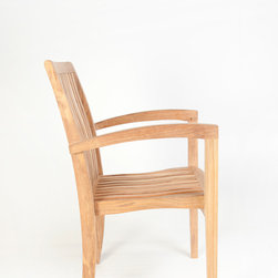 Wintons Teak Plato Stacking Chair - Outdoor Dining Chairs