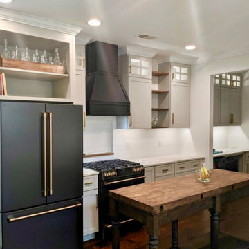 Transitional Kitchen Remodel with Creative Custom Work