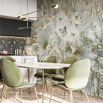 Banana tropics wall mural
