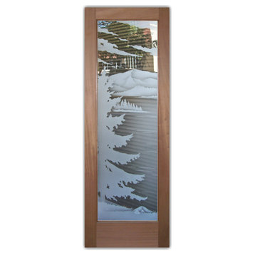 Front Door - Lake Arrowhead - Mahogany - 36" x 84" - Book/Slab Door