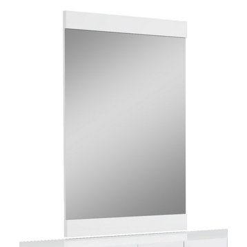 45" Superb White High Gloss Mirror