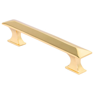 Utopia Alley Tristan Pull, 3.75" Center to Center, Polished Gold, 25 Pack