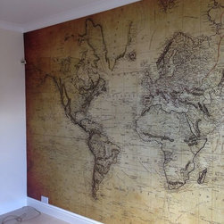 Old World Map - One Piece Wall Mural - Artwork