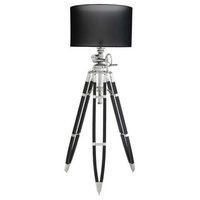 Black Tripod Floor Lamp | Eichholtz Royal Marine, black, 37"W x 28"D x 79-89"H