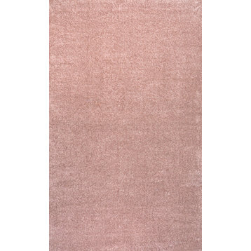 JONATHAN Y Lighting SEU100-8 Supersoft 7-3/4' x 10' Polypropylene - Pink