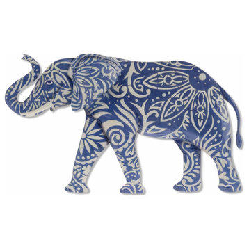 Elephant Wall Decor Blue
