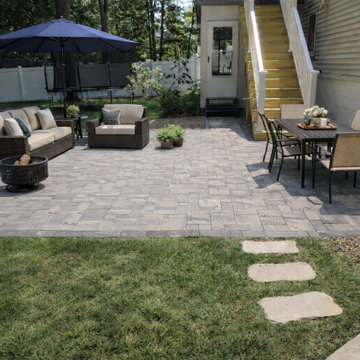 Permeable Paver Patio with Seating Areas
