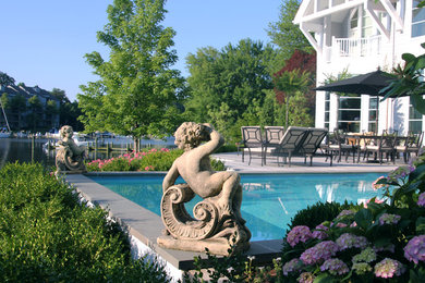 Inspiration for a timeless pool remodel in Baltimore