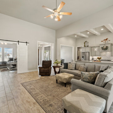Living Room With Beautiful Gray Sofas, Modern House, Remodeling Ideas
