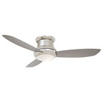Minka-Aire - Minka-Aire Concept II 52" LED Flush Mount Ceiling Fan F519L-PN, Polished Nickel - This 52" LED Flush Mount Ceiling Fan from Minka-Aire has a finish of Polished Nickel and fits in well with any Traditional style decor.