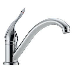 Delta Classic Single-Handle Kitchen Faucet, Chrome - Kitchen Faucets